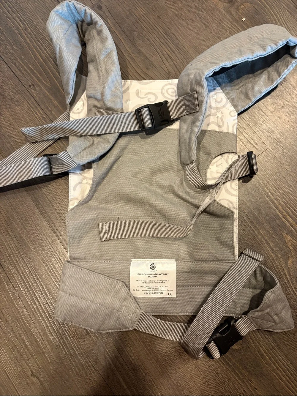 Ergobaby Light Gray Star Embroidered DOLL Carrier